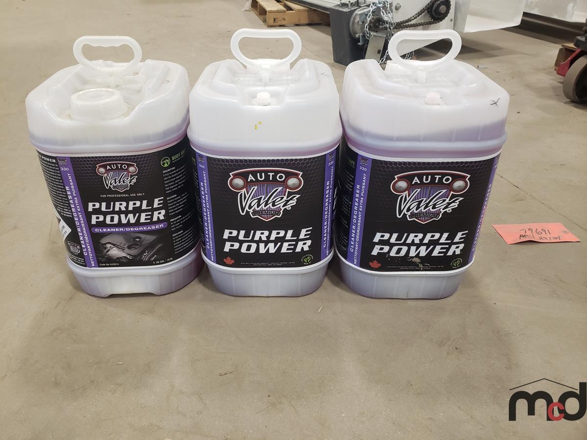 (3) 5L of Purple Power Cleaners